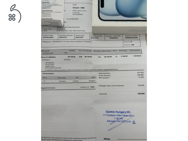 iPhone 15 128GB Blue