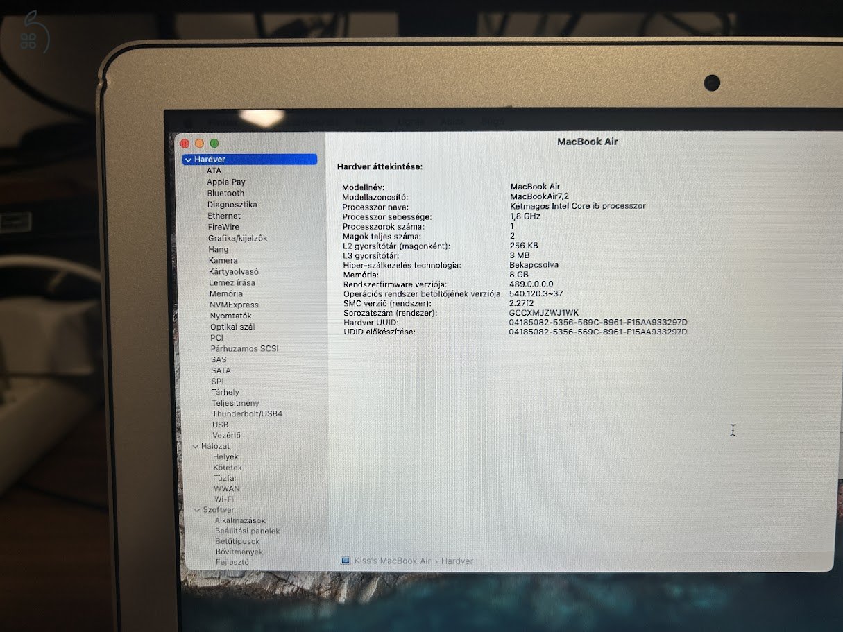 MacBookAir7,2