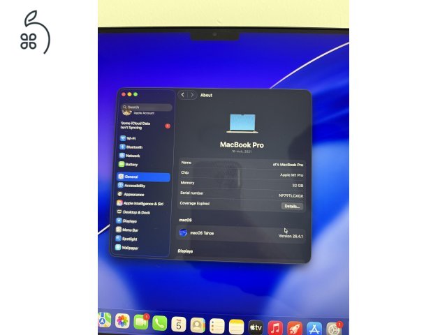 Macbook Pro 16 2021, M1 Pro 32 GB RAM