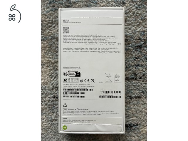 iPhone 17 256GB Aktiválatlan!