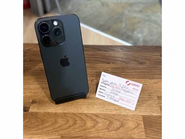 Apple iPhone 15 Pro  - 256GB - Fekete Titán - Akku 100% (146.)