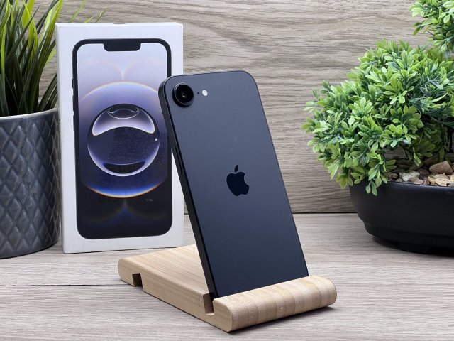 iPhone 16E Black 128GB 2 ÉV Garanciával 100%