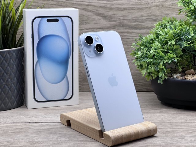 iPhone 15 Blue 128GB 2 ÉV Garanciával 100%