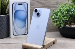 iPhone 15 Blue 128GB 2 ÉV Garanciával 100%