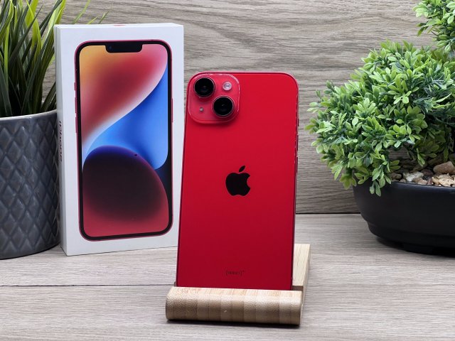 iPhone 14 Red 256GB 2 ÉV Garanciával 91%