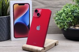 iPhone 14 Red 256GB 2 ÉV Garanciával 91%