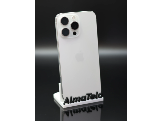 Apple iPhone 15 Pro Max 256 GB White Titanium 100% akku - 12 HÓ GARANCIA
