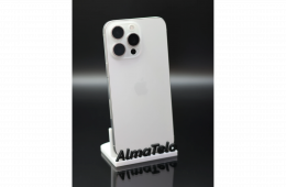 Apple iPhone 15 Pro Max 256 GB White Titanium 100% akku - 12 HÓ GARANCIA