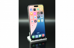 Apple iPhone 15 Pro Max 256 GB White Titanium 100% akku - 12 HÓ GARANCIA