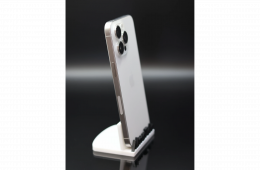 Apple iPhone 15 Pro Max 256 GB White Titanium 100% akku - 12 HÓ GARANCIA