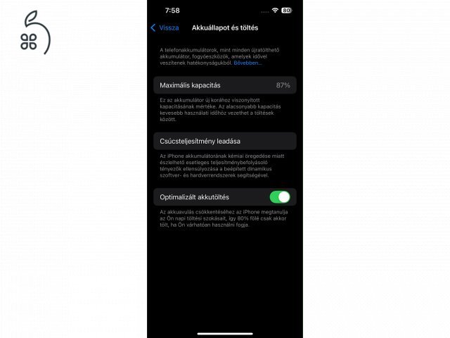 Eladó iPhone 14 128GB – Midnight kék, kártyafüggetlen (87%)
