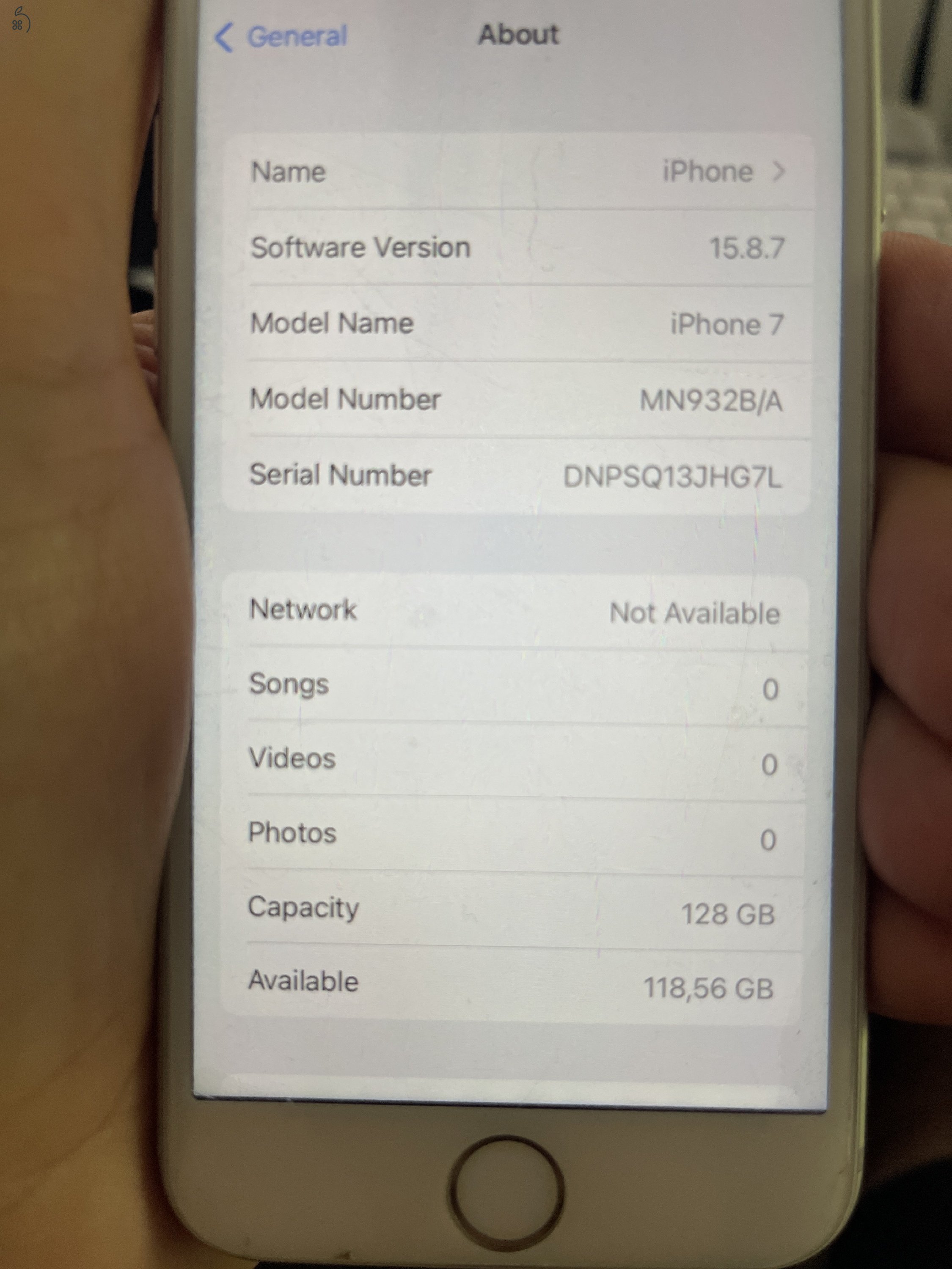 iPhone 7 128 GB – független, 100% akku