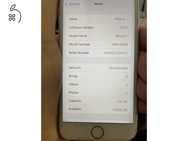 iPhone 7 128 GB – független, 100% akku
