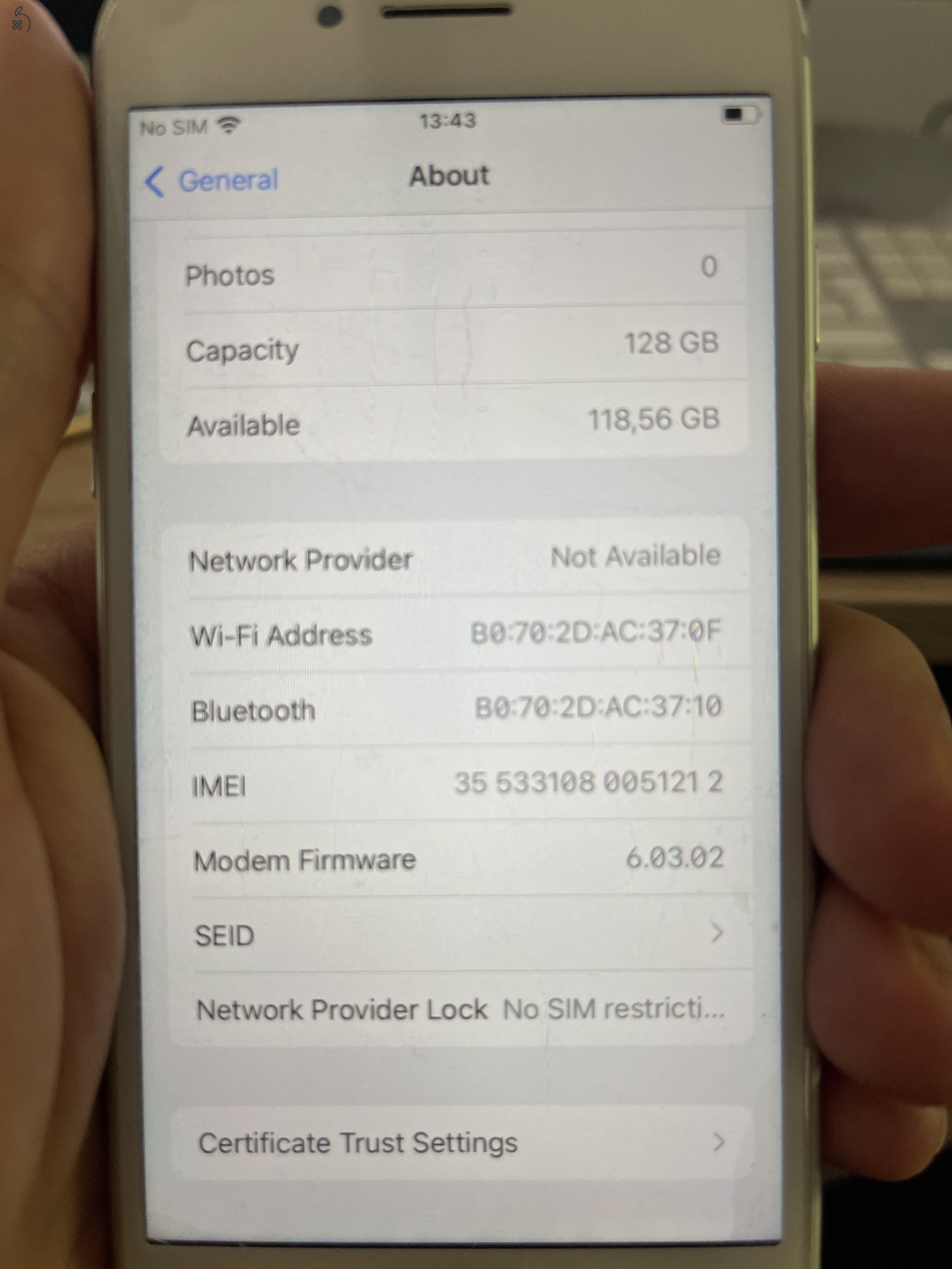 iPhone 7 128 GB – független, 100% akku