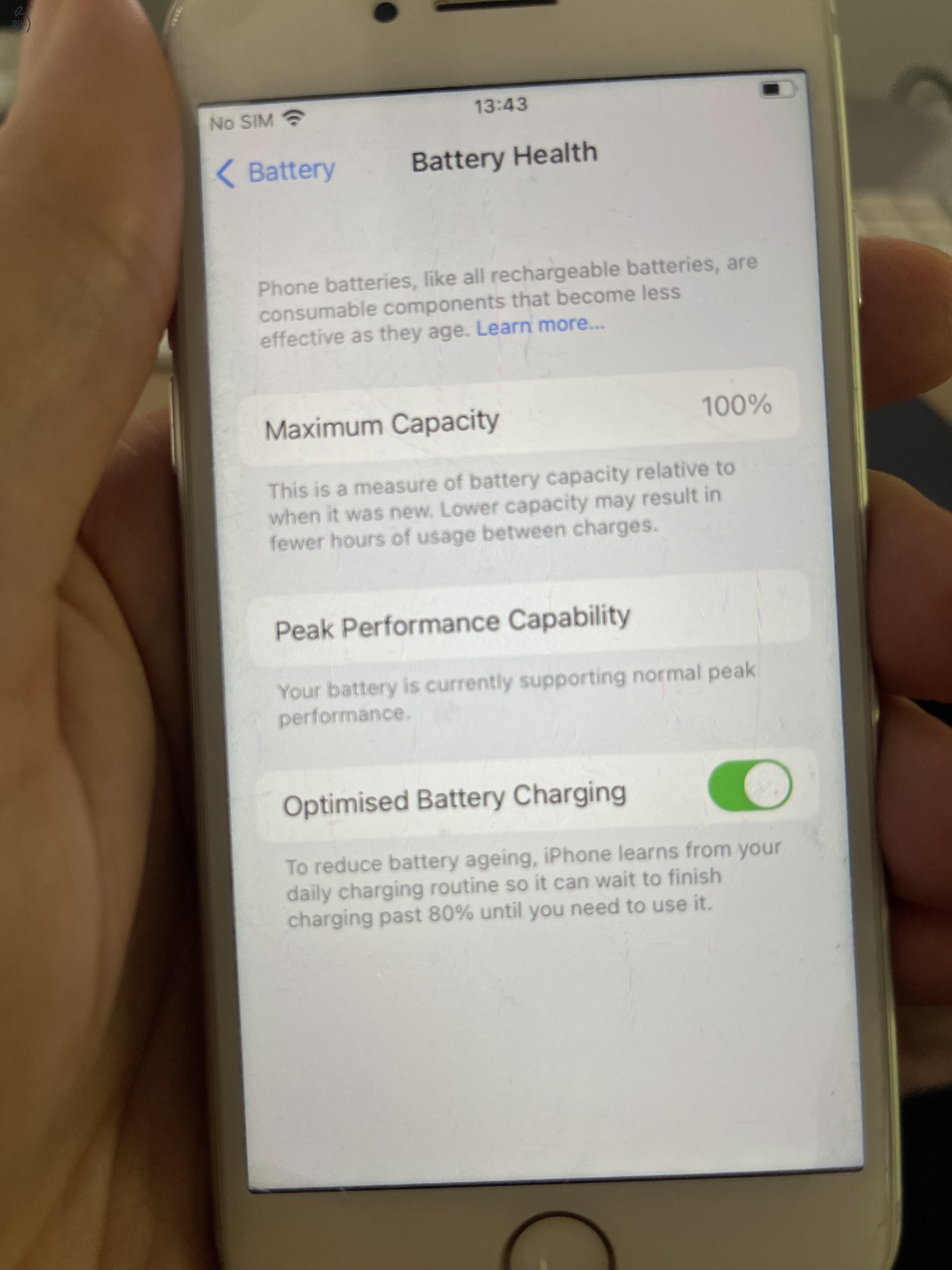 iPhone 7 128 GB – független, 100% akku
