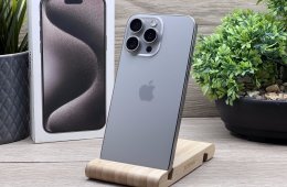 Hibátlan iPhone 15 Pro Max Natural Titanium 256GB 2 ÉV Garanciával 92%