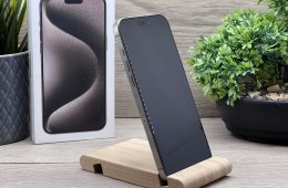 Hibátlan iPhone 15 Pro Max Natural Titanium 256GB 2 ÉV Garanciával 92%