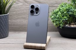 iPhone 15 Pro Max Natural Titanium 256GB 2 ÉV Garanciával 100%