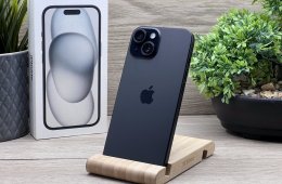Hibátlan iPhone 15 Black 128GB 2 ÉV Garanciával 90%