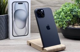 Hibátlan iPhone 15 Black 128GB 2 ÉV Garanciával 90%