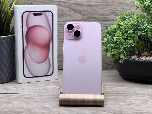iPhone 15 Pink 128GB 2 ÉV Garanciával 91%