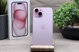 iPhone 15 Pink 128GB 2 ÉV Garanciával 91%