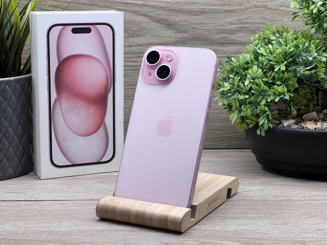 iPhone 15 Pink 128GB 2 ÉV Garanciával 91%