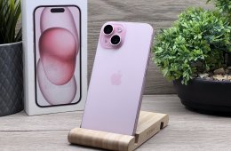 iPhone 15 Pink 128GB 2 ÉV Garanciával 91%