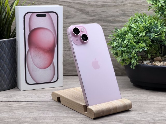 iPhone 15 Pink 128GB 2 ÉV Garanciával 91%