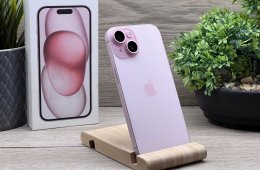 iPhone 15 Pink 128GB 2 ÉV Garanciával 91%