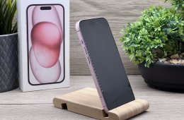 iPhone 15 Pink 128GB 2 ÉV Garanciával 91%
