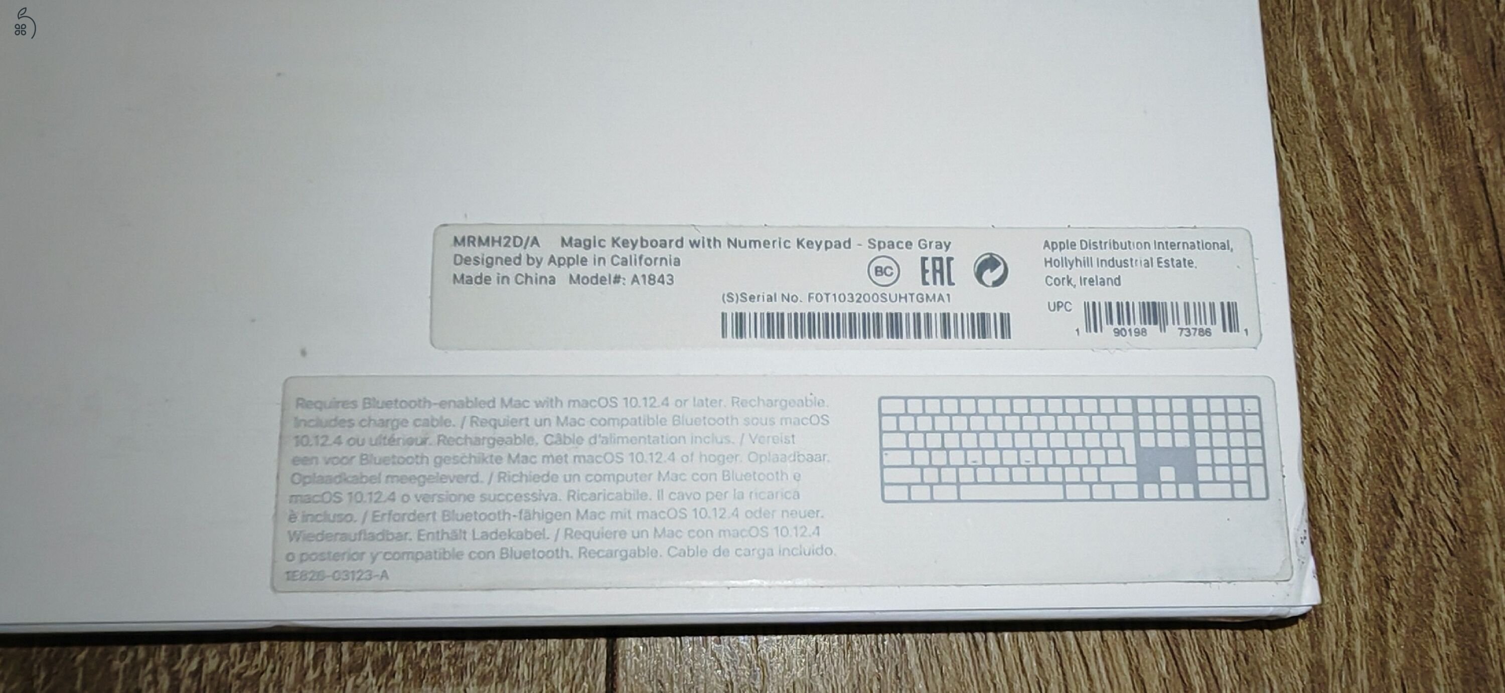 Apple Magic Keyboard (A1843) Space Gray