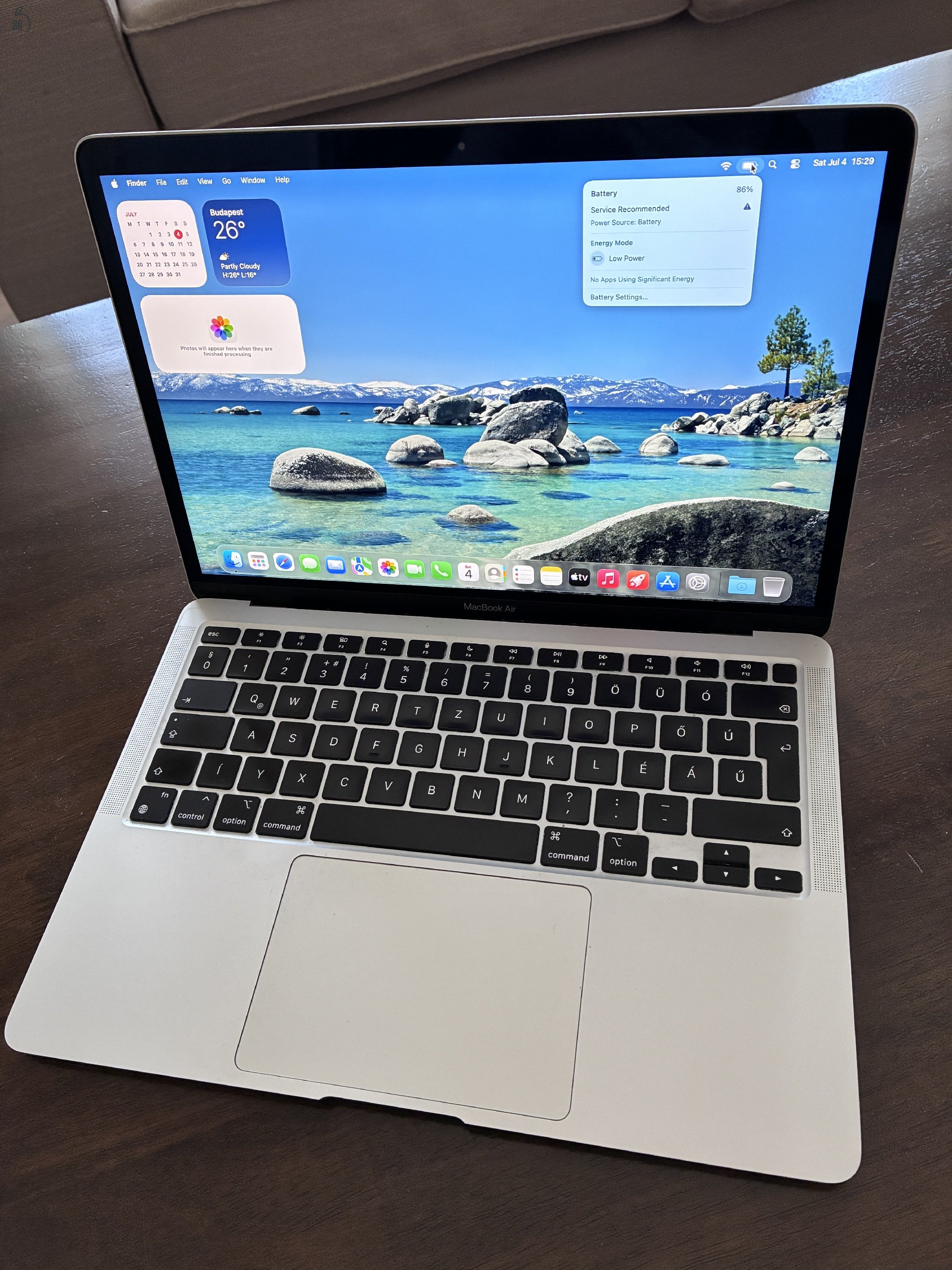 MacBook Air M1 13” 8GB / 512GB, magyar billentyűzet, szép állapot