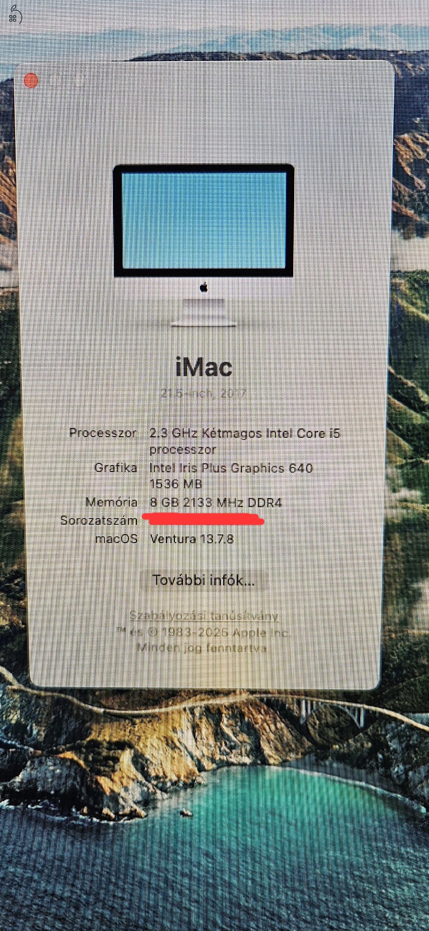 Eladó Apple iMac 21,5