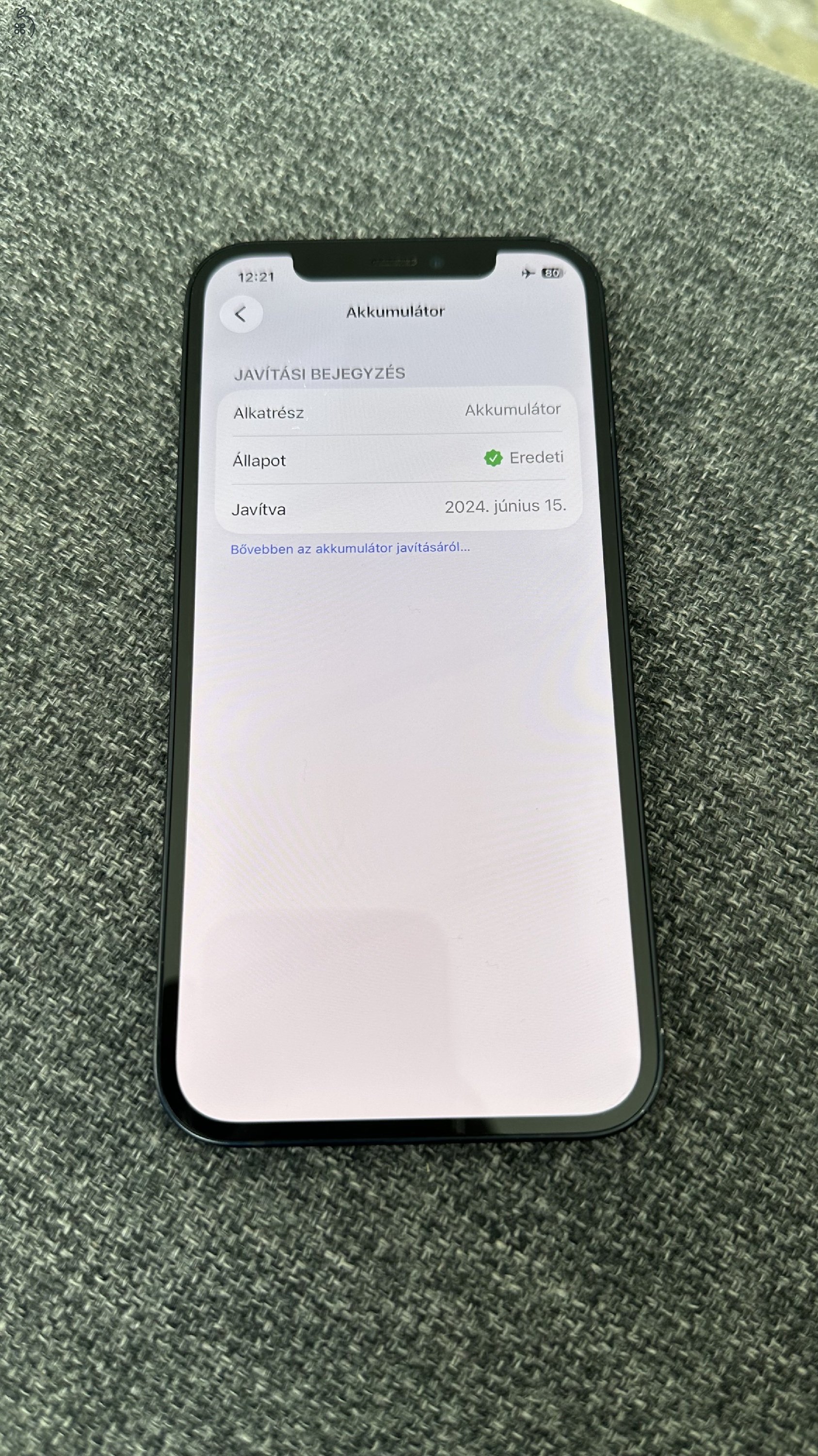 iPhone 12 128Gb Black - kiegészítőkkel