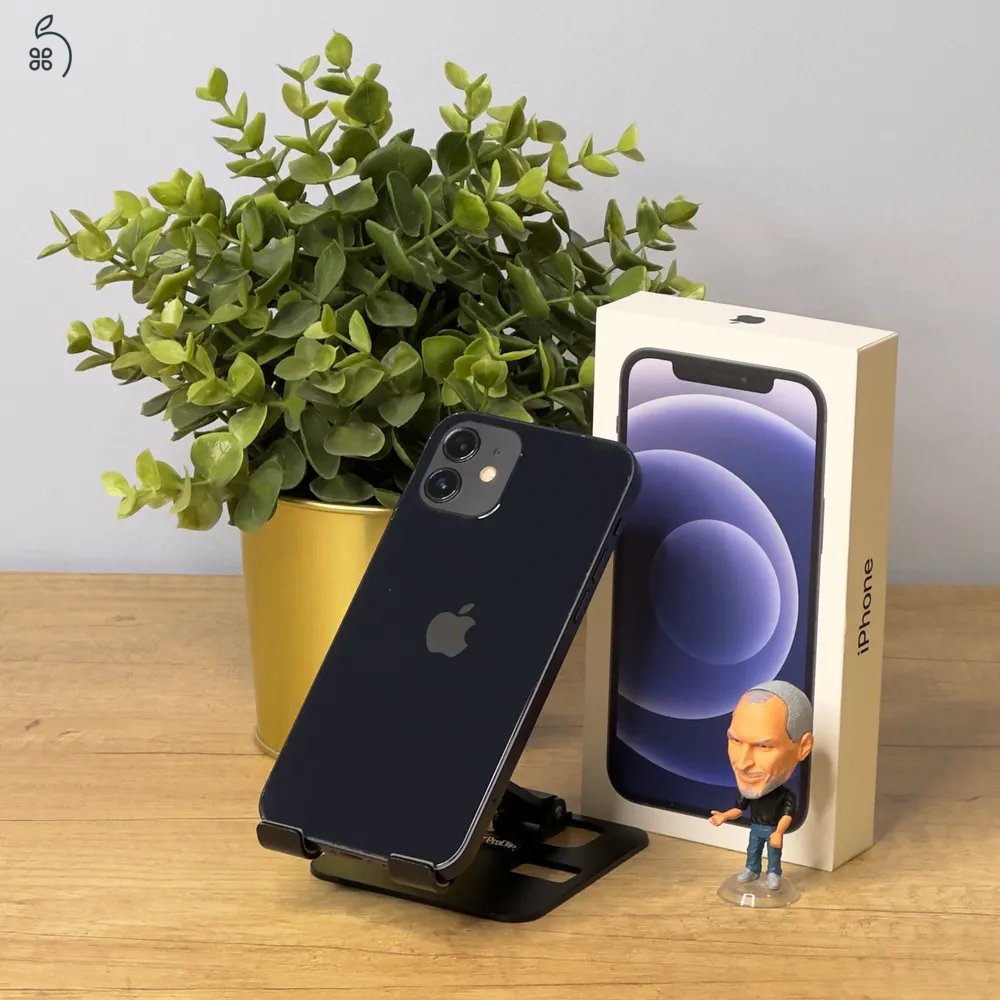 MacSzerez.com / iPhone 12 Mini / 64GB / Midnight / Kártyafüggetlen / Új akkumulátor! /Garancia!