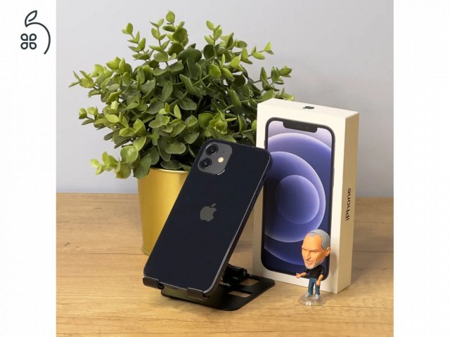 MacSzerez.com / iPhone 12 Mini / 64GB / Midnight / Kártyafüggetlen / Új akkumulátor! /Garancia!