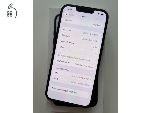 iPhone 16e 128GB Makulátlan! Akku 100%!