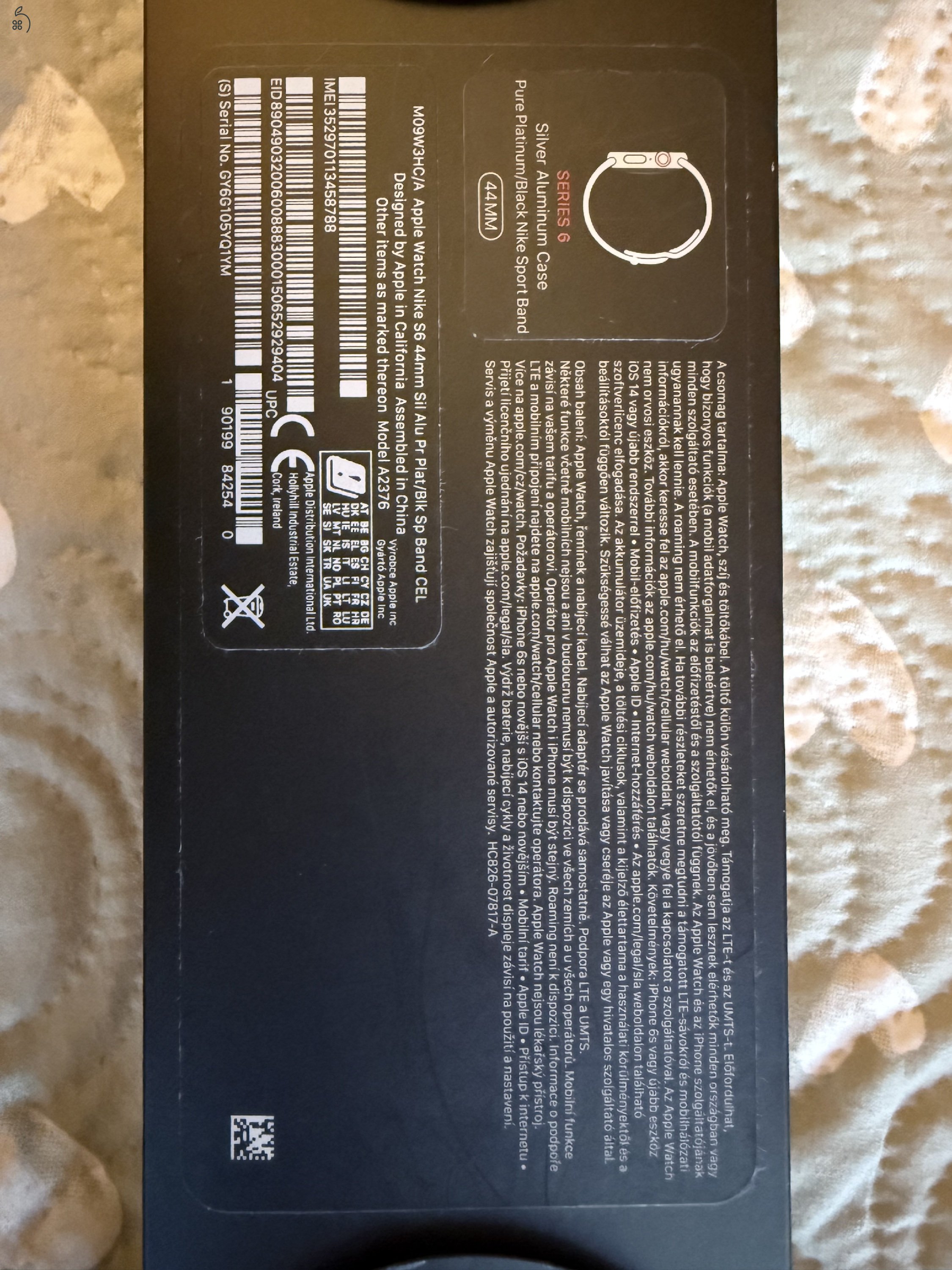 Apple watch  nike s6 gps+cellular 44mm