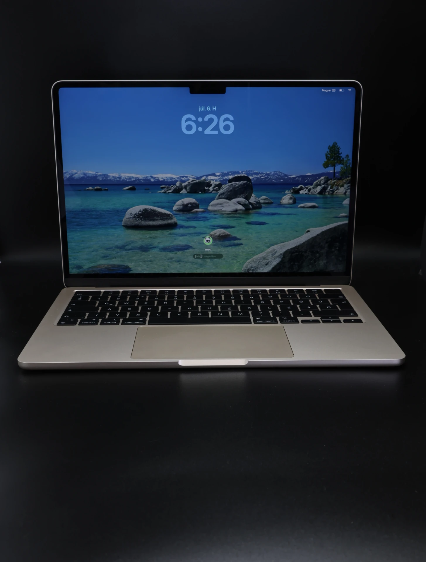 Apple MacBook Air 13″ 2022 M2 256 GB Starlight 100% akku - 12 HÓ GARANCIA