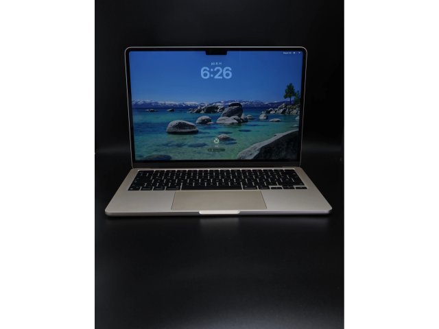 Apple MacBook Air 13″ 2022 M2 256 GB Starlight 100% akku - 12 HÓ GARANCIA