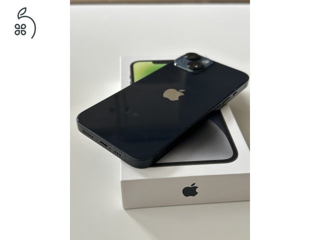 GYÖNYÖRŰ iPhone 14 éjfekete 128gb, 100% Akku