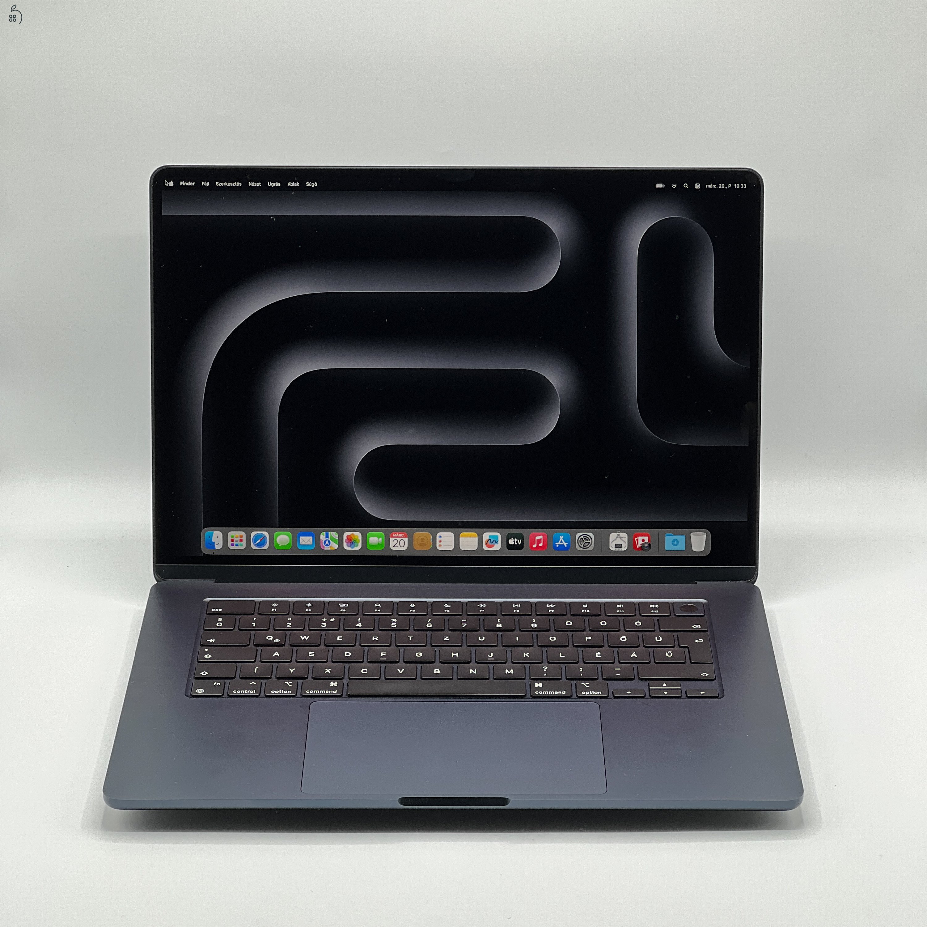 MacBook Air 15″ 2024, M3 8 Core, 16 GB RAM, 10 core GPU, 512 GB SSD, Midnight 27% Áfás, 0424AB 