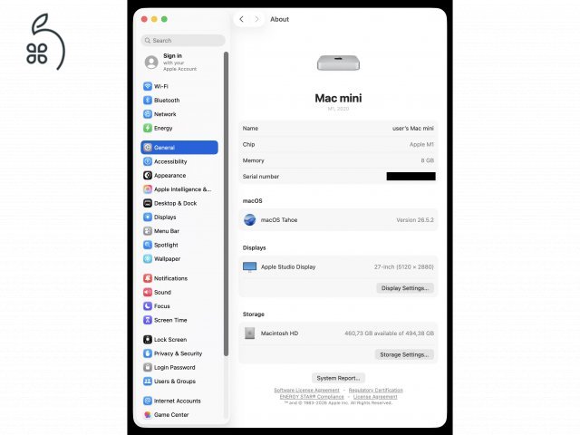 Mac mini (M1, 2020), 512/8 GB eladó