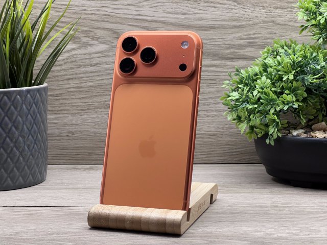 Hibátlan 17 iPhone Pro Max Cosmic Orange 256GB E-sim 2 ÉV Garanciával 100%