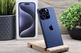 iPhone 15 Pro Blue Titanium 128GB 2 ÉV Garanciával 100%
