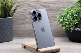 Hibátlan iPhone 15 Pro Natural Titanium 128GB 2 ÉV Garanciával 92%