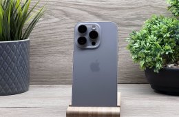 Hibátlan iPhone 15 Pro Natural Titanium 128GB 2 ÉV Garanciával 92%