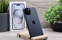 iPhone 15 Black 128GB 2 ÉV Garanciával 90%