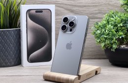 Hibátlan iPhone 15 Pro Natural Titanium 256GB 2 ÉV Garanciával 93%
